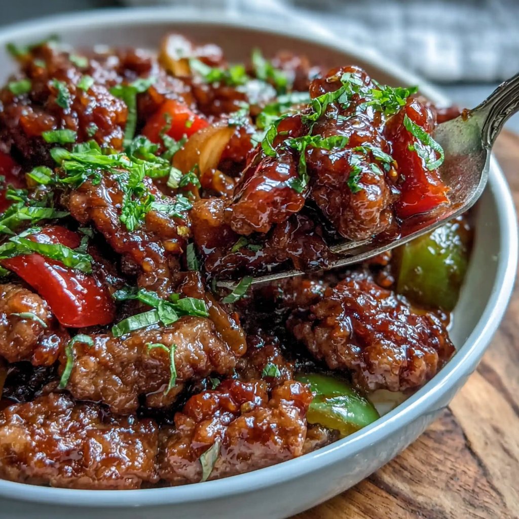 Sweet and Sour Hamburger Meat Stir-Fry