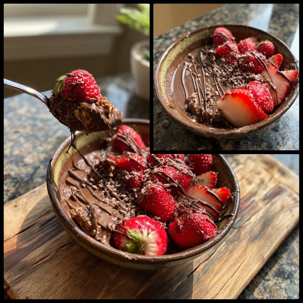 Chocolate Strawberry Breakfast Bowl