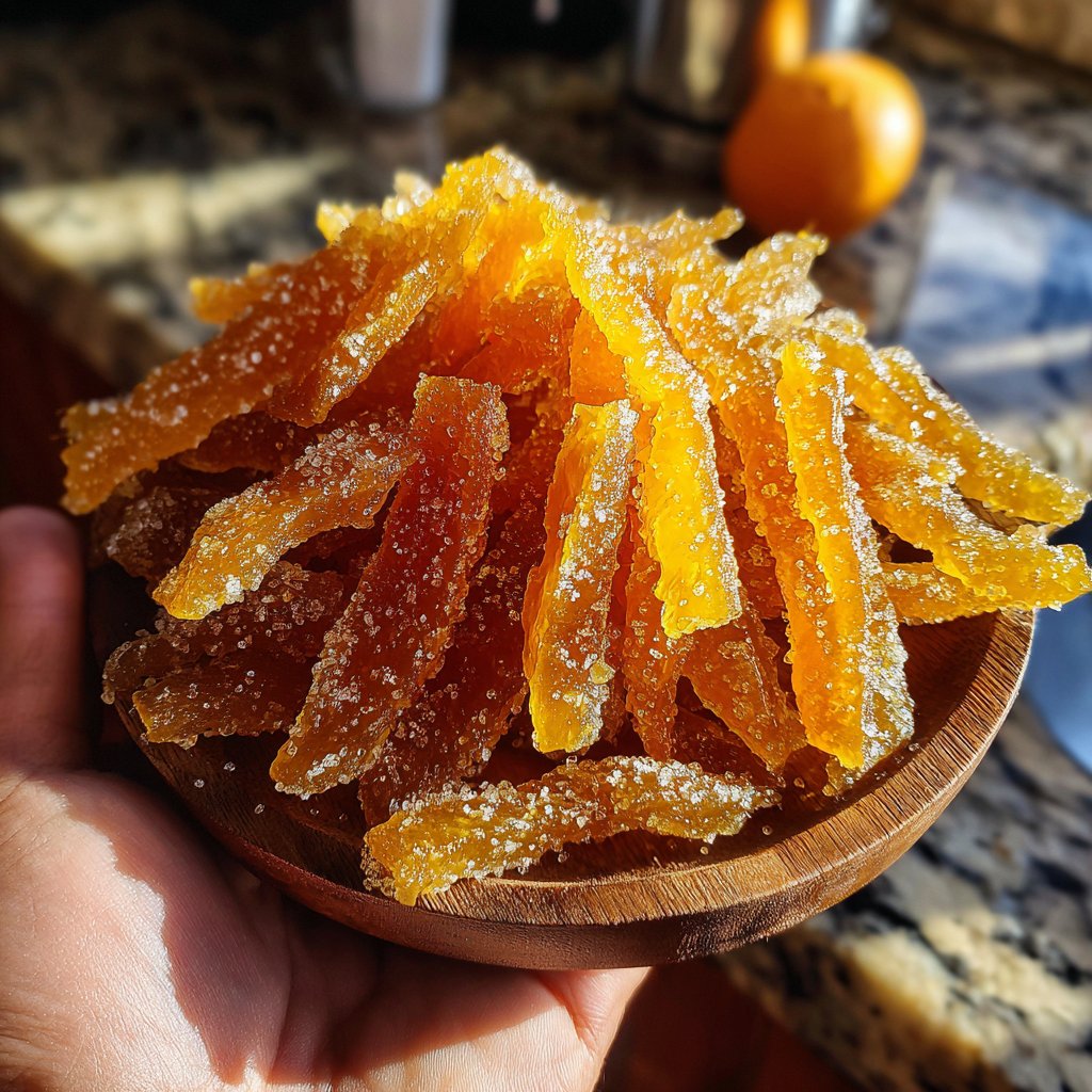 Candied Orange Peel for Baking