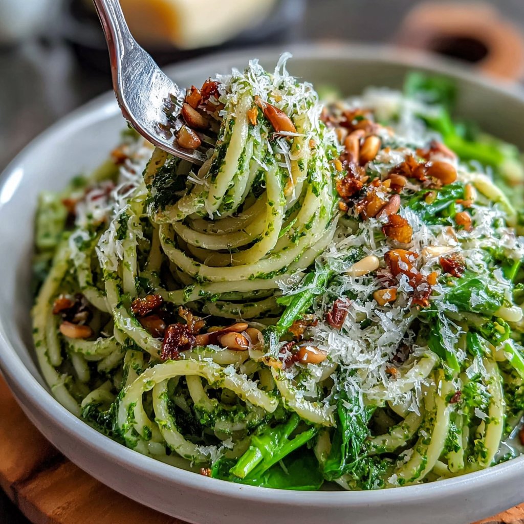 Dandelion Leaf Pesto Pasta