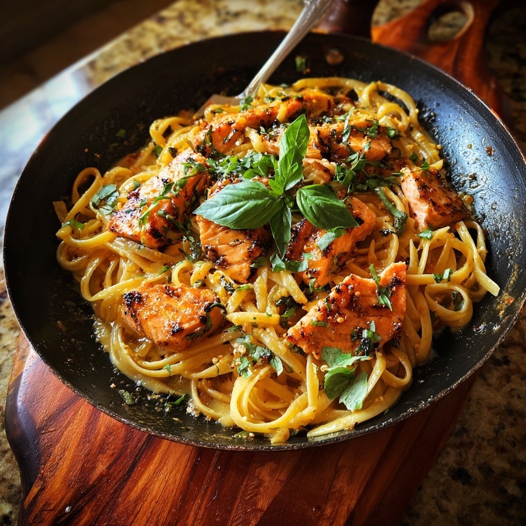 Zesty Orange Salmon Pasta