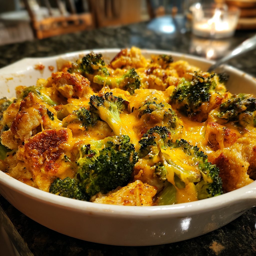 One-Pan Cheesy Chicken and Broccoli