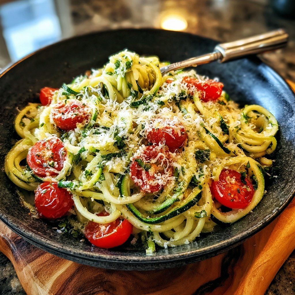 Creamy Zucchini Noodles Recipe